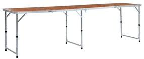 vidaXL Τραπέζι Κάμπινγκ Πτυσσόμενο 240 x 60 εκ. Αλουμινίου