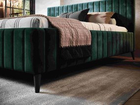 Επενδυμένο κρεβάτι Margo-180 x 200-Prasino