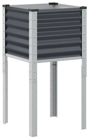 vidaXL Ζαρντινιέρα Κήπου Ανθρακί 45x45x88 εκ. από Ατσάλι