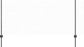 vidaXL Στύλος Περιφράξεων 22 pcs Γκρι 140 cm Ατσάλι