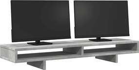 vidaXL Βάση Οθόνης Γκρι Σκυρ. 100x27x15 εκ. Επεξεργ. Ξύλο