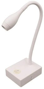 Απλίκα Κρεβατιού Ανάγνωσης "ARISTON 7" LED 3W Λευκό EUROLAMP 147-55474