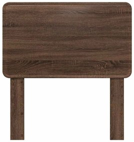 vidaXL Κεφαλάρι με κεφαλάρι Καφέ δρυς 80 cm Επεξεργασμένο ξύλο