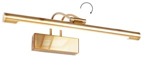 Φωτιστικό Τοίxου - Απλίκα Aria PN17LEDW40BR 8W Led 40x12x19cm Brass Aca Steel