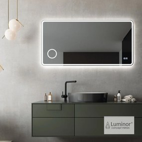 Luminor Φωτιζόμενος καθρέφτης Led με Ενσωματωμένο Σύστημα Ηχείων Bluetooth 85W 4515 LUMEN 120x80εκ