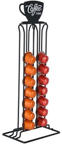 Βάση Για Κάψουλες Espresso 01-19921 15x10x40cm Black Estia Metal