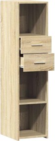 vidaXL Ντουλάπι Sonoma Δρυς 30x42,5x124 εκ. από Επεξεργασμένο Ξύλο