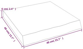 ΡΑΦΙ ΤΟΙΧΟΥ ΣΚΟΥΡΟ ΚΑΦΕ 40X40X(2-6) ΕΚ. ΕΠΕΞ. ΜΑΣΙΦ ΞΥΛΟ ΔΡΥΟΣ 363751