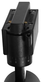 Μονοφασικό Bridgelux COB LED Μάυρο Φωτιστικό Σποτ Ράγας 10W 230V 1250lm 30° Φυσικό Λευκό 4500k GloboStar 93094