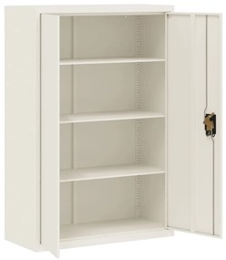 vidaXL Αρχειοθήκη Λευκή 90 x 40 x 140 εκ. Ατσάλινη