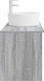 vidaXL Σετ Επίπλων Μπάνιου 2 pcs Γκρι Sonoma Επεξεργασμένο Ξύλο