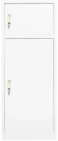 vidaXL Ντουλάπα για Σέλα Λευκό 53 x 53 x 140 εκ. Ατσάλινο