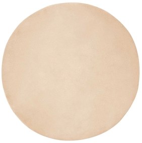 vidaXL Χαλιά Ψεύτικου Κουνελιού Olite Μπεζ Ø 200 εκ. Πολυεστέρας