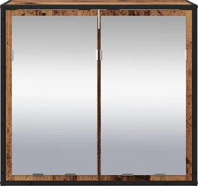 vidaXL Ράφι Τοίχου Παλιό ξύλο 65 x 20 x 60 εκ