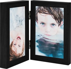 vidaXL Διπλή Κορνίζα Κολάζ Μαύρη 2 x (21 x 29,7 εκ.)