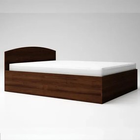 Κρεβάτι διπλό IRA με αποθηκευτικό χώρο και στρώμα 160x200cm, Wenge Amber 205x65x164cm-GRA307