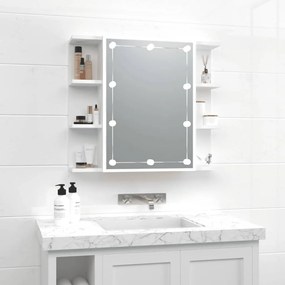 Έπιπλο Καθρέπτη με LED Λευκό 70 x 16,5 x 60 εκ.