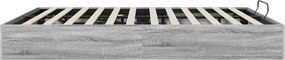 vidaXL Κρεβάτι Οθωμανικού Τύπου Γκρι Sonoma 180 x 200 cm