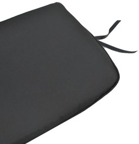 Μαξιλάρι καρέκλας Pildo μαύρο ύφασμα 43x40x3εκ 45x40x3 εκ.