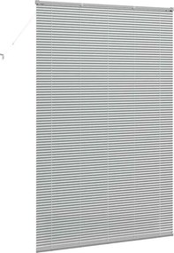 vidaXL Βενετσιάνικες Ρόδες Ασημί 220 x 145 εκ Αλουμίνιο
