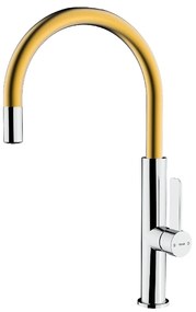 Μπαταρία Νεροχύτη Metallic TEKA Περιστρεφόμενη Easy-Quick FOT 995 3/8”-1/2”TOTAL Brass Collection 116030034