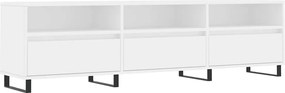 vidaXL Έπιπλο Τηλεόρασης Λευκό 150x30x44,5 εκ. Επεξεργασμένο Ξύλο