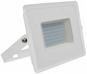 V-TAC Προβολέας LED 50W Φυσικό Λευκό 4000K PF&gt;0.9 4300lm 100° IP65 Λευκό Σώμα 215962