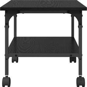 vidaXL Σταντ Εκτυπωτή Μαύρη Οξυά 50 x 40 x 38 cm Επεξεργασμένο ξύλο