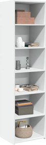 vidaXL Ντουλάπι Λευκό 50x41x185 εκ. Επεξεργασμένο Ξύλο