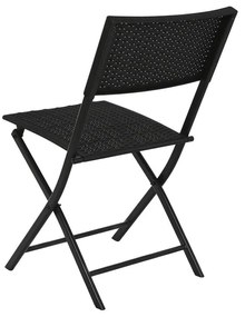 Έπιπλα κήπου Home ESPRIT Μαύρο 58 x 58 x 71,5 cm