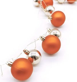 Led λαμπάκια σε σειρά Chrome Balls-Portokali