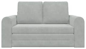 vidaXL Καναπές Κρεβάτι 2 σε 1 Ανοιχτό Γκρι 148x71x83 cm Βελούδο
