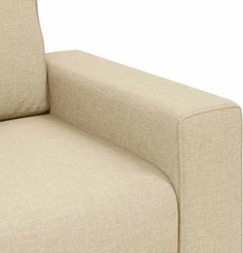 vidaXL Διθέσιος Καναπές Κρεμ 180x77x82 εκ. Ύφασμα