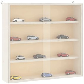 vidaXL Ξύλινη συλλεκτική βιτρίνα με πόρτες 40x8,5x37 εκ.