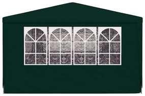 vidaXL Κιόσκι Επαγγελματικό με Τοιχώματα Πράσινο 4 x 9 μ. 90 γρ./μ²