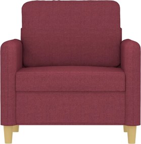 vidaXL Πολυθρόνα Σαλονιού Μπορντό 60 εκ. Υφασμάτινη
