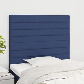 vidaXL Κεφαλάρι Μπλε 100x5x118/128 εκ. Ύφασμα