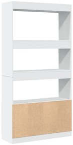 vidaXL Ντουλάπι Λευκό 92x33x180εκ. από Επεξεργασμένο Ξύλο