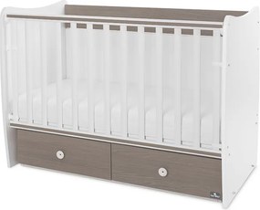 BED MATRIX NEW 60/120 WHITE/COFFEE-2BOX