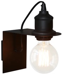 Φωτιστικό Επίτοιχο Aca KS2122B CORTEZ Μαύρο Ματ (Black Mat)
