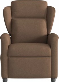 vidaXL Πολυθρόνα Μασάζ Ηλεκτρική Ανακλινόμενη Καφέ Υφασμάτινη