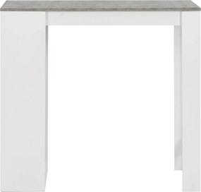 vidaXL Τραπέζι Μπαρ με Ράφι Λευκό 110 x 50 x 103 εκ.