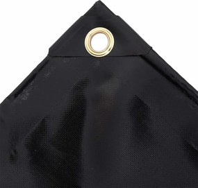 vidaXL Μουσαμάς Μαύρος 650 γρ./μ.² 4 x 8 μ.