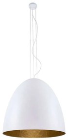 Φωτιστικό Οροφής Egg L 9023 White-Gold Nowodvorski Polyresin