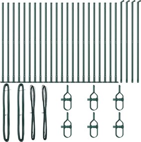 vidaXL Στύλος Περιφράξεων 26 pcs Γκρι 3,2 x 3,2 x 150 εκ