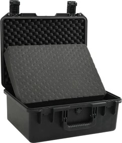 vidaXL Θήκη Πτήσης Φορητή Μαύρη 49x38x23 εκ. από Πολυπροπυλένιο