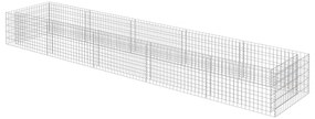 vidaXL Συρματοκιβώτιο-Γλάστρα Υπερυψωμένη 450x90x50 εκ. Γαλβ. Χάλυβας