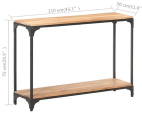vidaXL Τραπέζι Κονσόλα 110 x 30 x 75 εκ. από Μασίφ Ξύλο Ακακίας