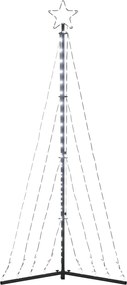 vidaXL Χριστουγεννιάτικο δέντρο LED 339 LED Ψυχρό Λευκό 187 εκ.