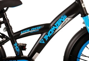 Thombike 16 Inch 23 cm Boys Coaster Brake Black/Blue